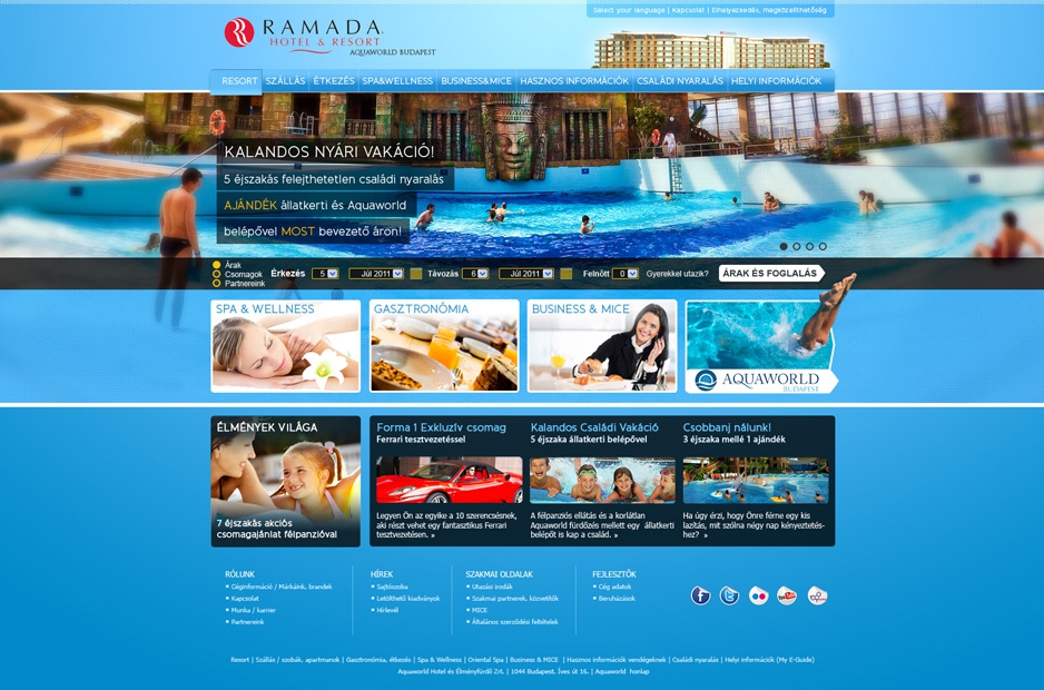 Ramada Resort Aquaworld | webdesign